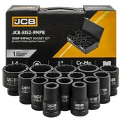 JCB Set NASTAVAKA udarnih DUBOKIH 1 Cr-Mo 12-kraki 14 KOMADA