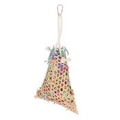 TIAKI igracka za ptice, košara za kljucanje i cupkanje - cca D 38 x Š 18 x V 6,5 cm