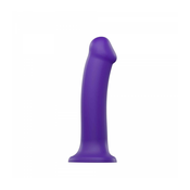 Strap-On-Me dvostruki silikonski savitljivi dildo (20 cm), ljubičasta