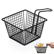 shumee Pomfrit Košarica Prigrizki Pomfrit Posoda za predjedi Črna