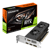 Gigabyte GeForce RTX 3050 OC Low Profile 6G grafična kartica, 6 GB GDDR6 (GV-N3050OC-6GL)