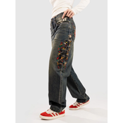 Ninth Hall Idle Embroidered Jeans cougar snake