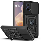 Hibridni oklepni ovitek za Motorola Moto G85 - Črna KP33182