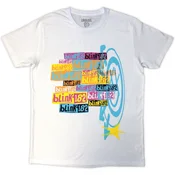 Blink-182 Multi Stacked Logo White L Majica
