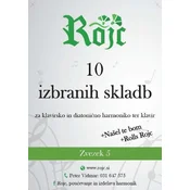10 IZBRANIH SKLADB ZVEZEK 5 ZA KLAVIRSKO IN DIATONIČNO HARMONIKO TER KLAVIR
