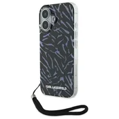 slomart Etui Karl Lagerfeld Zebra With Cord za iPhone 16 Plus - vijolično
