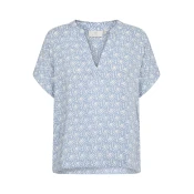 Kaffe Bluza Ano opal/off-bela