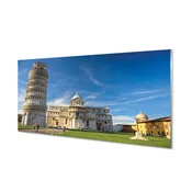 tulup.si Slika na akrilnem steklu Italija poševni stolp katedrale 120x60 cm 4 obešalnika