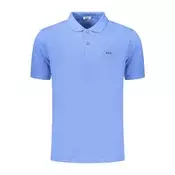 Moška modra polo majica s kratkimi rokavi