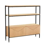 Homestar Polica NATE 1255x32x117 cm hrast