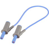 VOLTCRAFT Visokofleksibilni varnostni merilni kabel [lamelni vtič 4 mm-lamelni vtič 4 mm] 0.25 m modre barve MSB-501 10 A