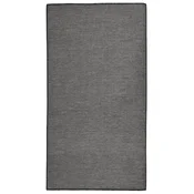 shumee vidaXL Zunanja preproga, ravno tkana, 80x150 cm, siva