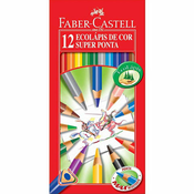 Faber-Castell trikotne barvice 12 barv + ostirek