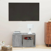 shumee TV omarica siva sonoma 60x24x32 cm inženirski les