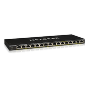 NETGEAR GS316P Neupravljano Gigabit Ethernet (10/100/1000) Podrška za napajanje putem Etherneta (PoE) Crno
