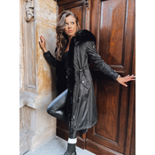 Ocieplana parka damska HARPERSOFT czarna Dstreet