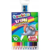 shumee Lesene barvice Bambino 10 barv + šilček