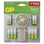 GP Super mikro olovka element (AAA) + olovka element (AA) 12+12kom + Ventilator