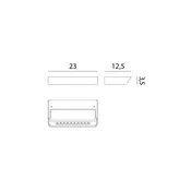 Rotaliana Belvedere W1 LED stenska svetilka črna 2700K - Dnevna soba/jedilnica - Dizajn - črna mat barva - Kovina
