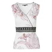 KOROSHI Top mauve/oranžna/črna/bela