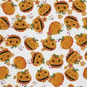 ZUNANJI DEKORATIVNE TKANINE OXFORD - motiv kawaii buč I DX021