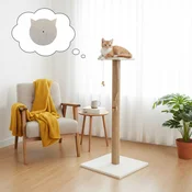 Paws & Whiskers Grebalica za macke Axel, Bela