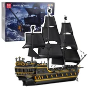 slomart Kocke LEAN TOYS, piratska ladja Črna bisernica, 5266 el.