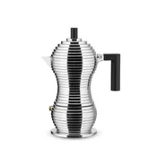 Alessi Pulcina kafetiera espresso za 3 skodelice/črn ročaj/indukcija/aluminij, (5000200333)