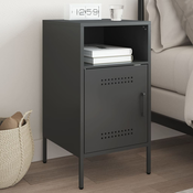 Nocni ormaric crni 36x39x68 cm celik