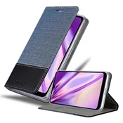Cadorabo CADORABO Ohišje, združljiv s Xiaomi v temno modri črni barvi - zaščitni pokrov z magnetnim zapiranjem, stoječo funkcijo in režo za kartico, (20567621)