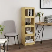 vidaXL Knjižna omara/pregrada 40x30x135,5 cm trdna borovina