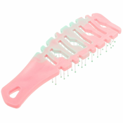 Generic Spare ribs glavnik za ženske lase, gospodinjska plastična krtača za lase, veslasti glavnik, glavnik za nego lasišča, glavnik za nego las, glavnik s širokimi zobmi, krtača za lasišče, srčkan, (21127232)