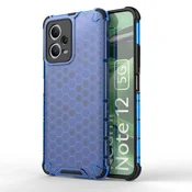 HURTEL Honeycomb ovitek za Xiaomi Redmi Note 12 5G/Poco X5 5G oklepni hibridni ovitek modri