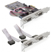 DeLOCK 4 x serial PCI Express card interface cards/adapter