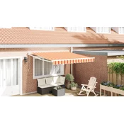 vidaXL vidaXL Samodejna zložljiva tenda Rumena in Oranžna 300x250 cm, (22145924)