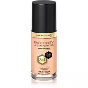 Max Factor Facefinity 30 ml All Day Flawless 3in1 SPF20 make up ženska Warm Almond s ochranným faktorem SPF