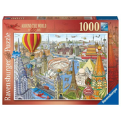 Ravensburger Puzzle - Okoli sveta v 80 dneh 1000 kosov