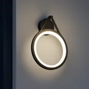 Lucande LED zunanje stensko svetilo Mirco, 30 cm, črno, IP65 - Sodobni - grafitno siva, bela - Kovina