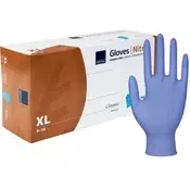Rokavice nitril xl 100/1 barva modra