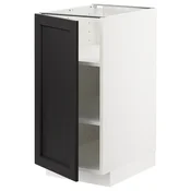 METOD Podni element s policama, bela/Lerhyttan crno bajcovano, 40x60 cm