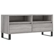 TV ormaric sivi Sonoma 100x34,5x44,5cm konstruirano drvo