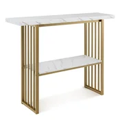 COSTWAY Dvonivojna stranska miza Konzola 120 x 29,5 x 92,5 cm, (5000306826)