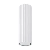 SOLLUX lighting Moderna stropna svetilka, bela, okrogla, valovita, cev, 20 cm, za kuhinjo, predsobo, 1xGU10 10W KARBON Sollux Lighting