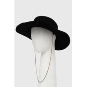 Vuneni šešir AllSaints boja: crna, vuneni
