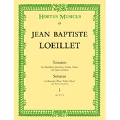 LOEILLET:SONATAS OP.1/1-3 VOL.1 RECORDER(FLUTE,VIOLIN,OBOE) AND NASSO CONTINUO