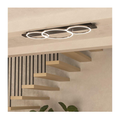 Eglo 33488 - LED stropna svetilka BOYAL 2xLED/12W/230V + LED/12W črna