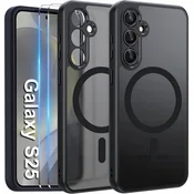 OVITEK MAGSAFE MAT ČRN ZA SAMSUNG S25 + 2x STEKLO