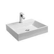Ravak XJO01250000 - Viseči umivalnik NATURAL 50x45 cm iz litega marmorja/bela