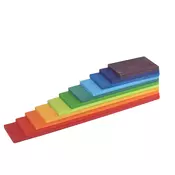 Montessori mavrična lesena igrača za gradnjo