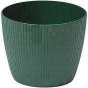 Lamela Plastični lonček za rože zelene barve 11 cm x 11 x 8,4 cm 1 kos.